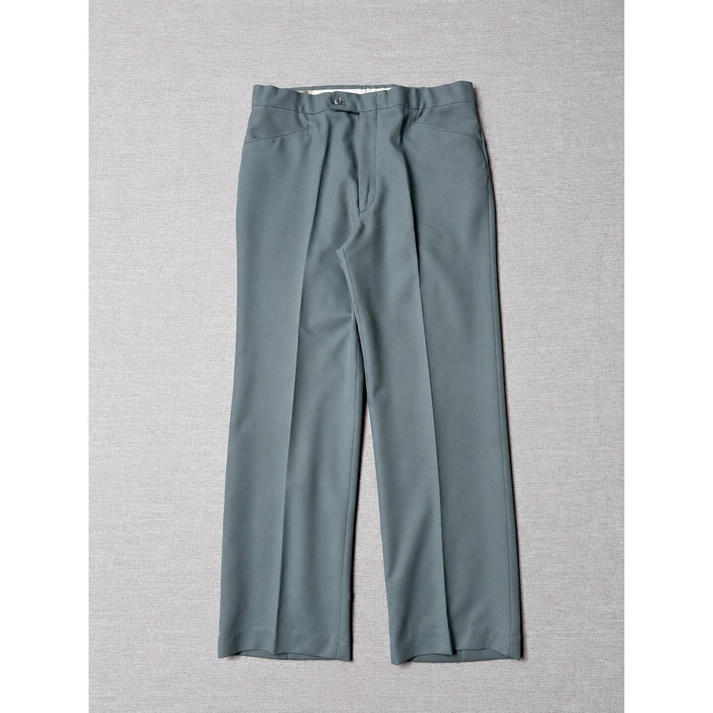 Vintage Sears Sportswear Perma-Prest Dress Pants Men's 36x30 Light Blue Regular